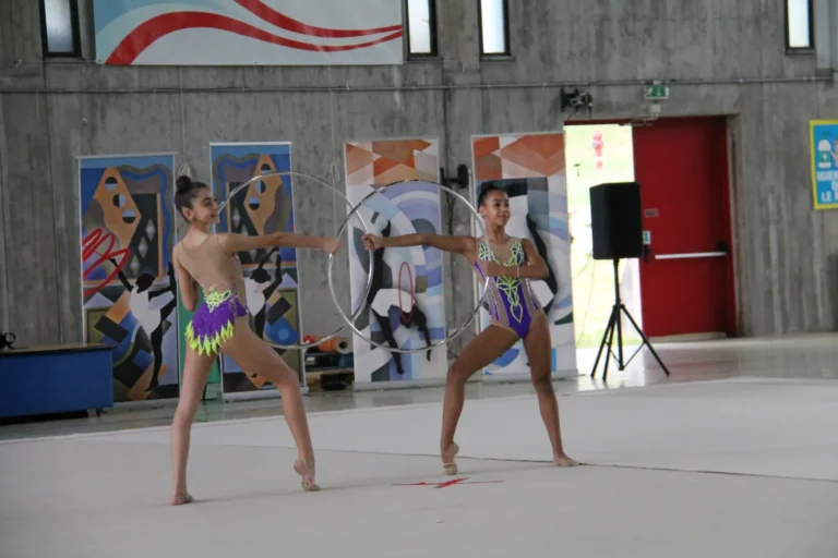 Coppia di ginnaste della Skill in gara Silver